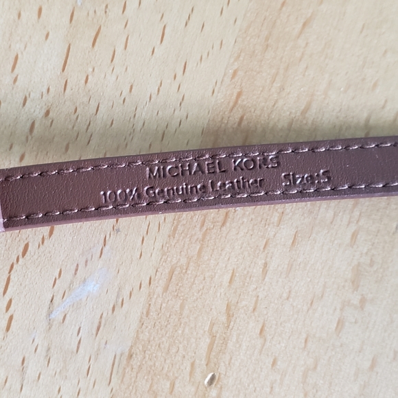 Michael Kors Brown Leather Belt - Picture 3 of 5